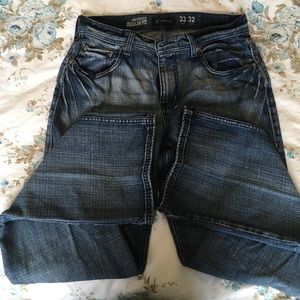 Amsterdam regular fit blue jeans size 33 32 INC
